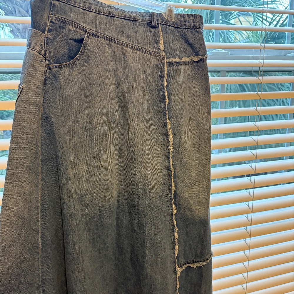 Sunday Up Vintage Jean Skirt